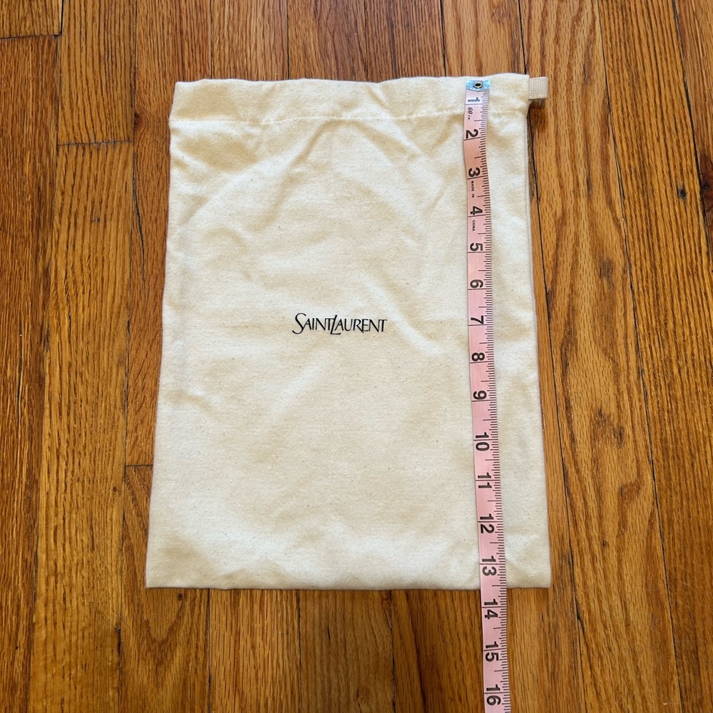 Saint Laurent Cream Dust Bag